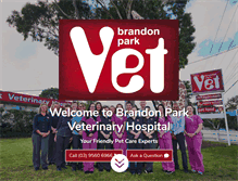 Tablet Screenshot of brandonparkvet.com.au